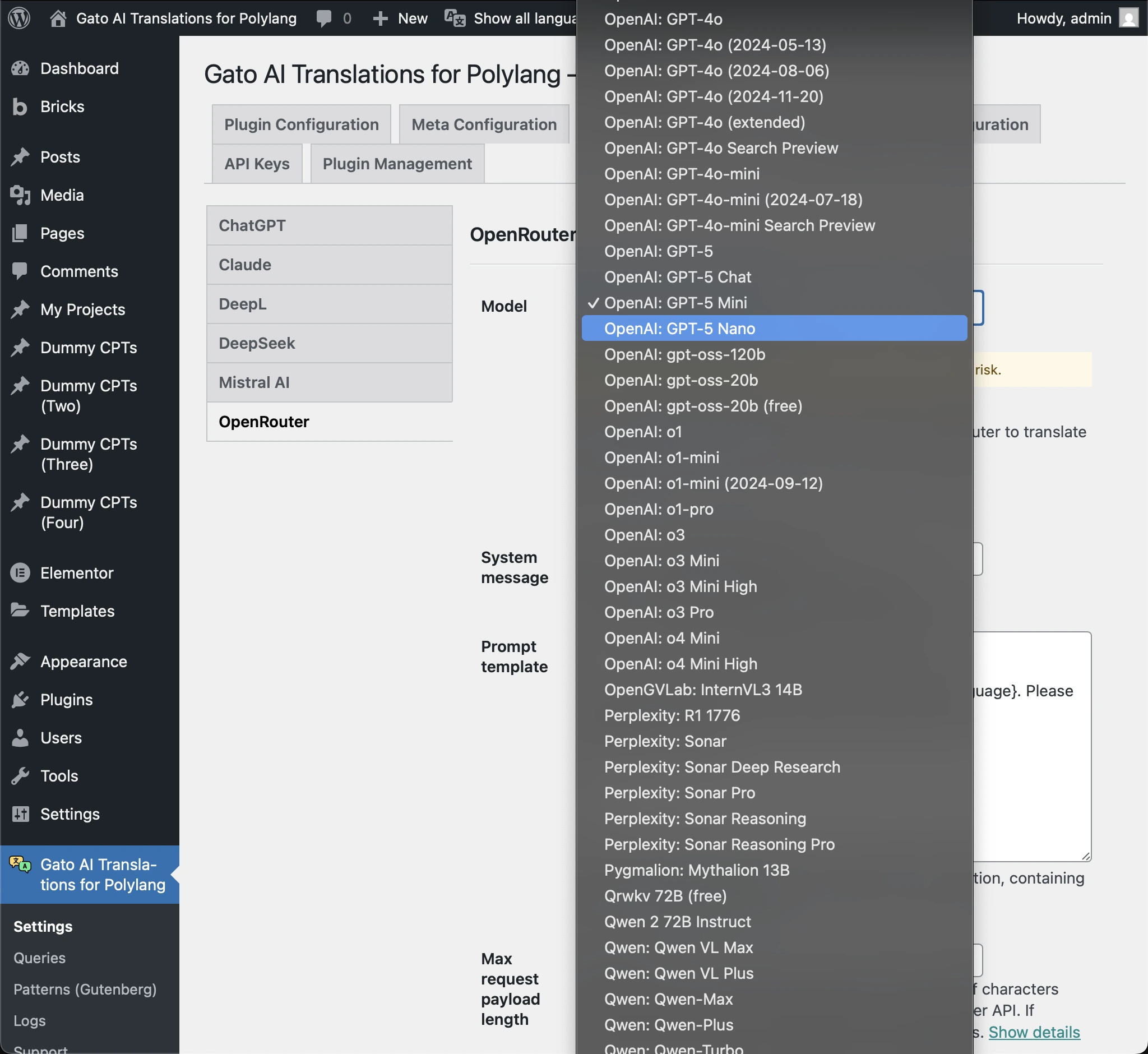 รายการโมเดล AI ที่มีให้บริการบน OpenRouter
