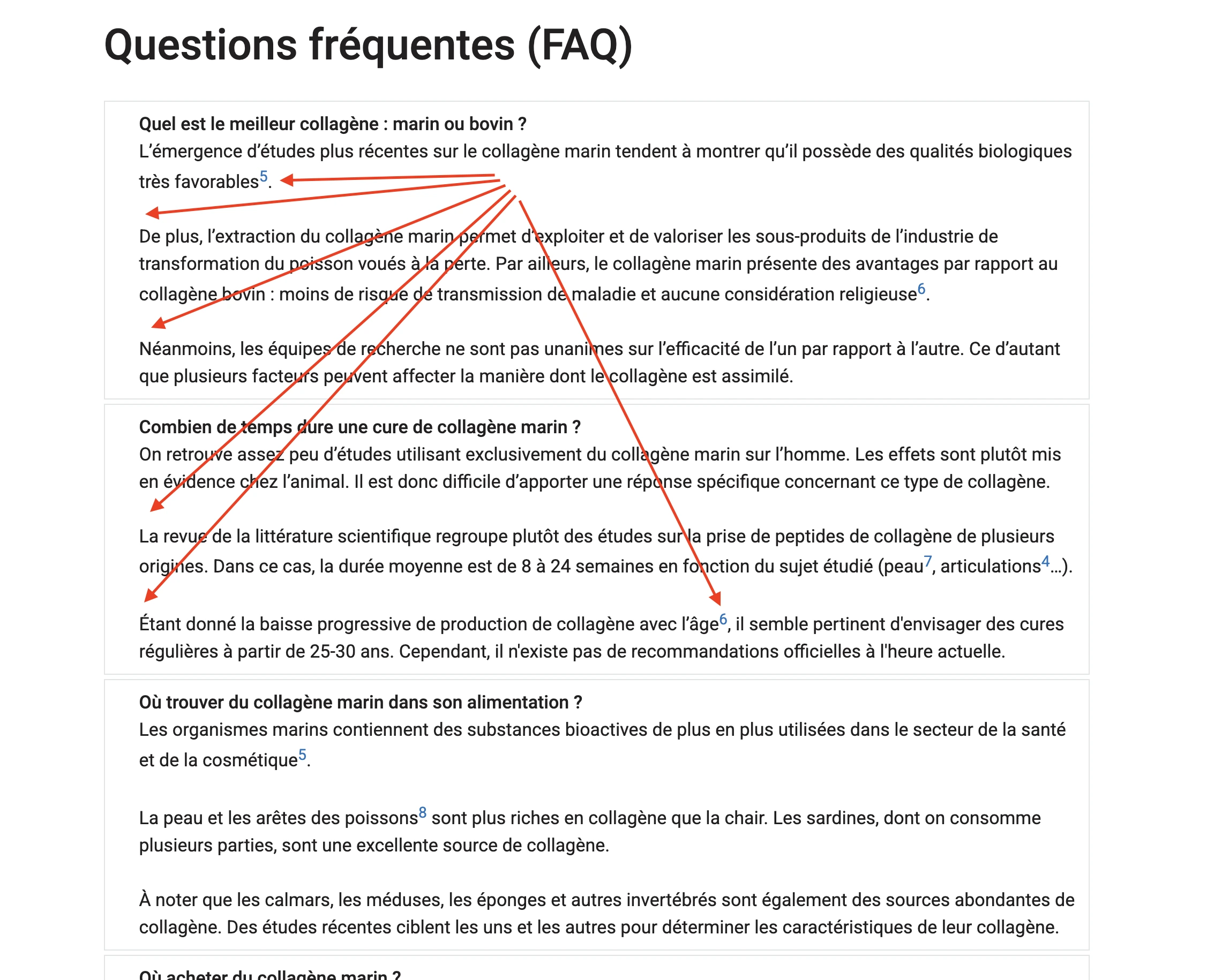 บล็อก Yoast FAQ ที่มีแท็ก HTML